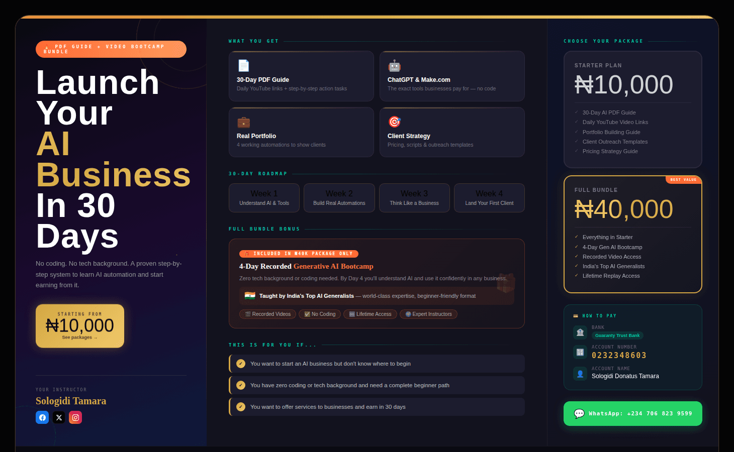 30-Day AI Automation Business Launch Plan